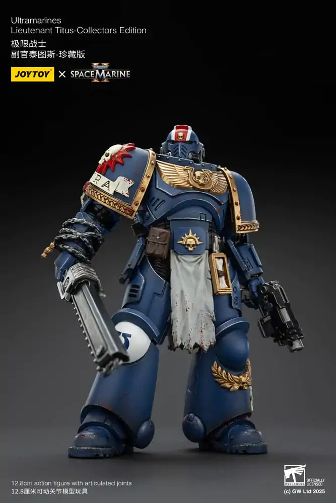 Warhammer 40,000: Space Marine 2 akcijska figura Ultramarines Lieutenant Titus Collectors Edition 13 cm fotografija proizvoda