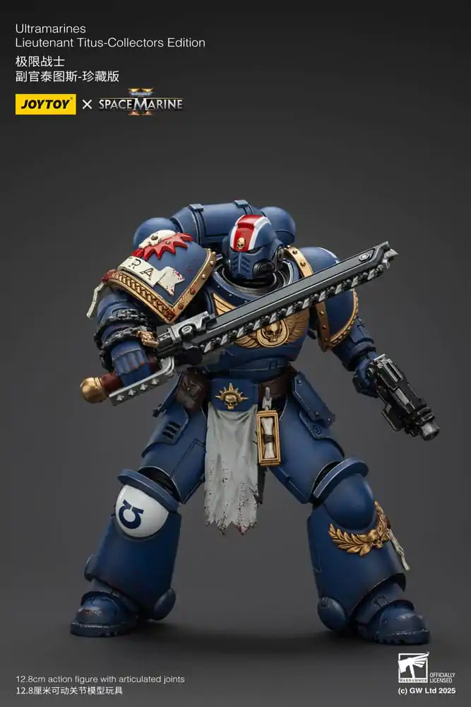Warhammer 40,000: Space Marine 2 akcijska figura Ultramarines Lieutenant Titus Collectors Edition 13 cm fotografija proizvoda