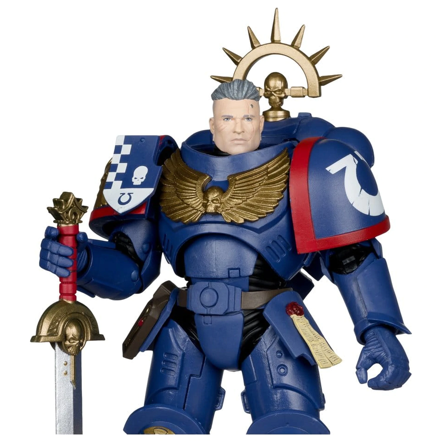 Warhammer 40,000 Total War akcijska figura 3rd Company Lieutenant (Ultramarines) 18 cm fotografija proizvoda