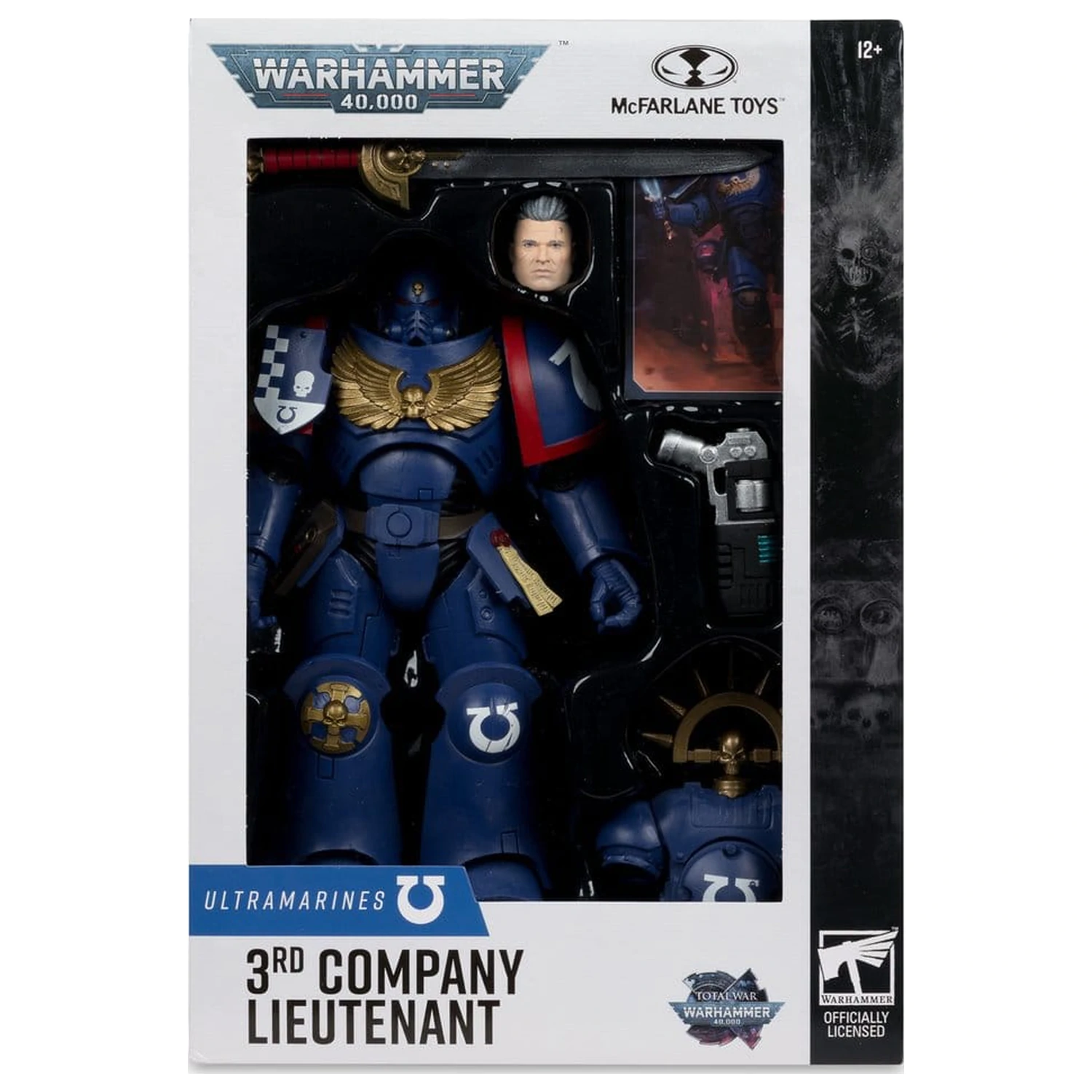 Warhammer 40,000 Total War akcijska figura 3rd Company Lieutenant (Ultramarines) 18 cm fotografija proizvoda
