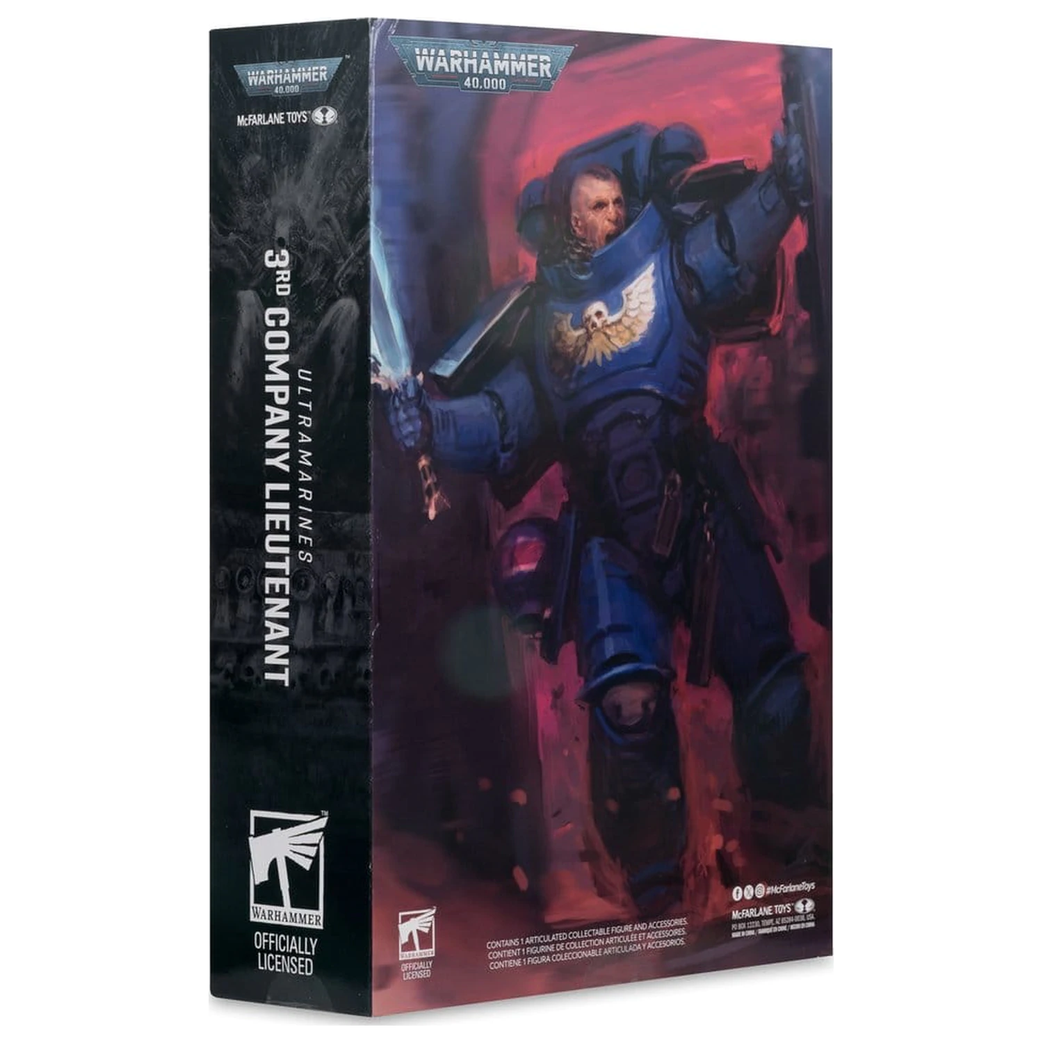 Warhammer 40,000 Total War akcijska figura 3rd Company Lieutenant (Ultramarines) 18 cm fotografija proizvoda