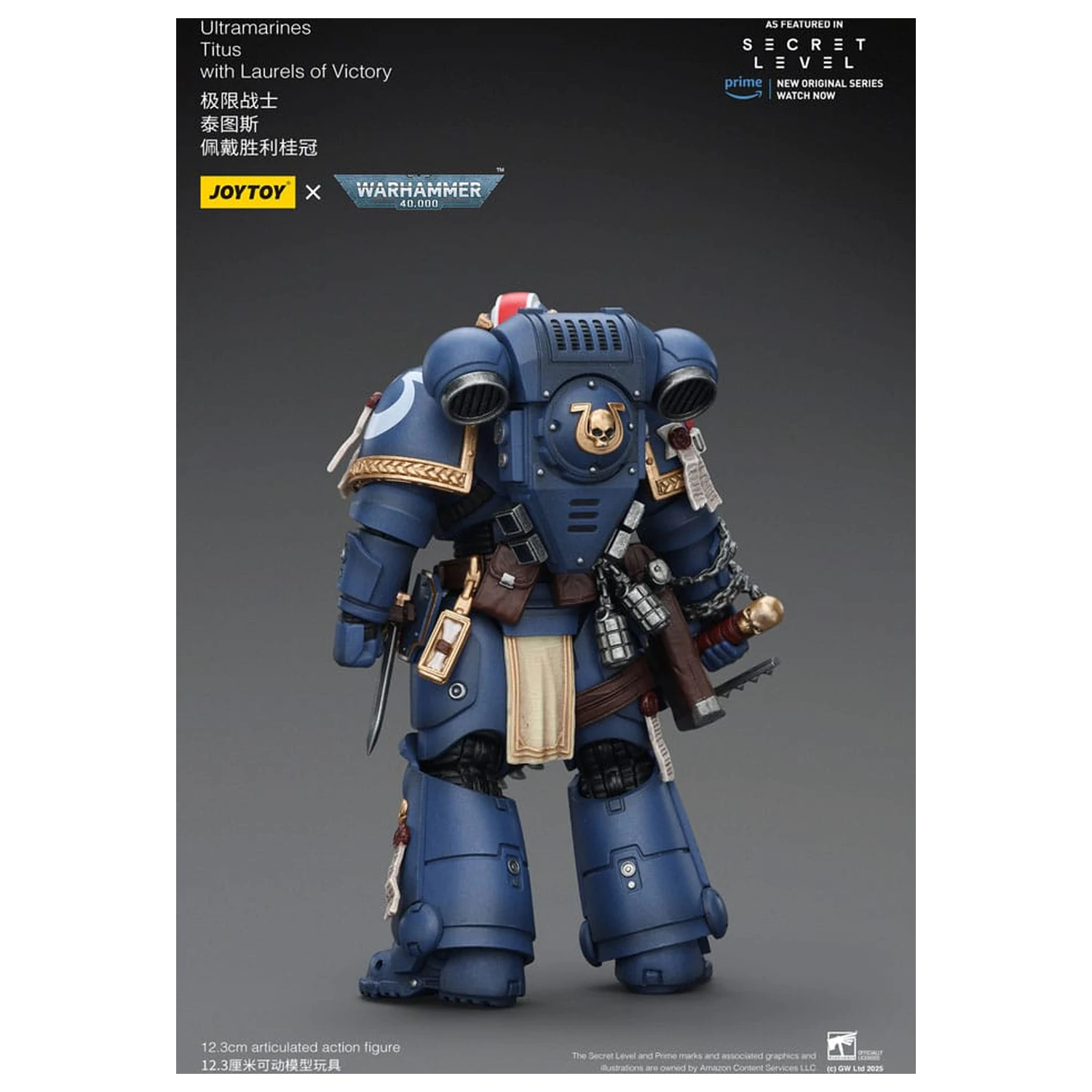 Warhammer 40,000 Akcijska figura Ultramarines Titus with Laurels of Victory 13 cm fotografija proizvoda