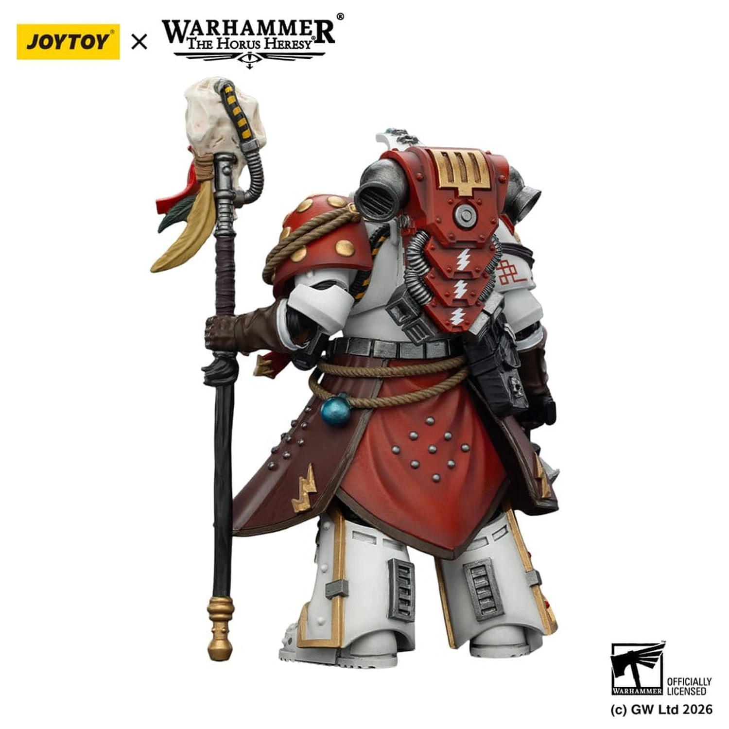 Warhammer 40,000 figurica White Scars Stormseer Consul s Force Staffom i Bolt Pistolom 12 cm fotografija proizvoda
