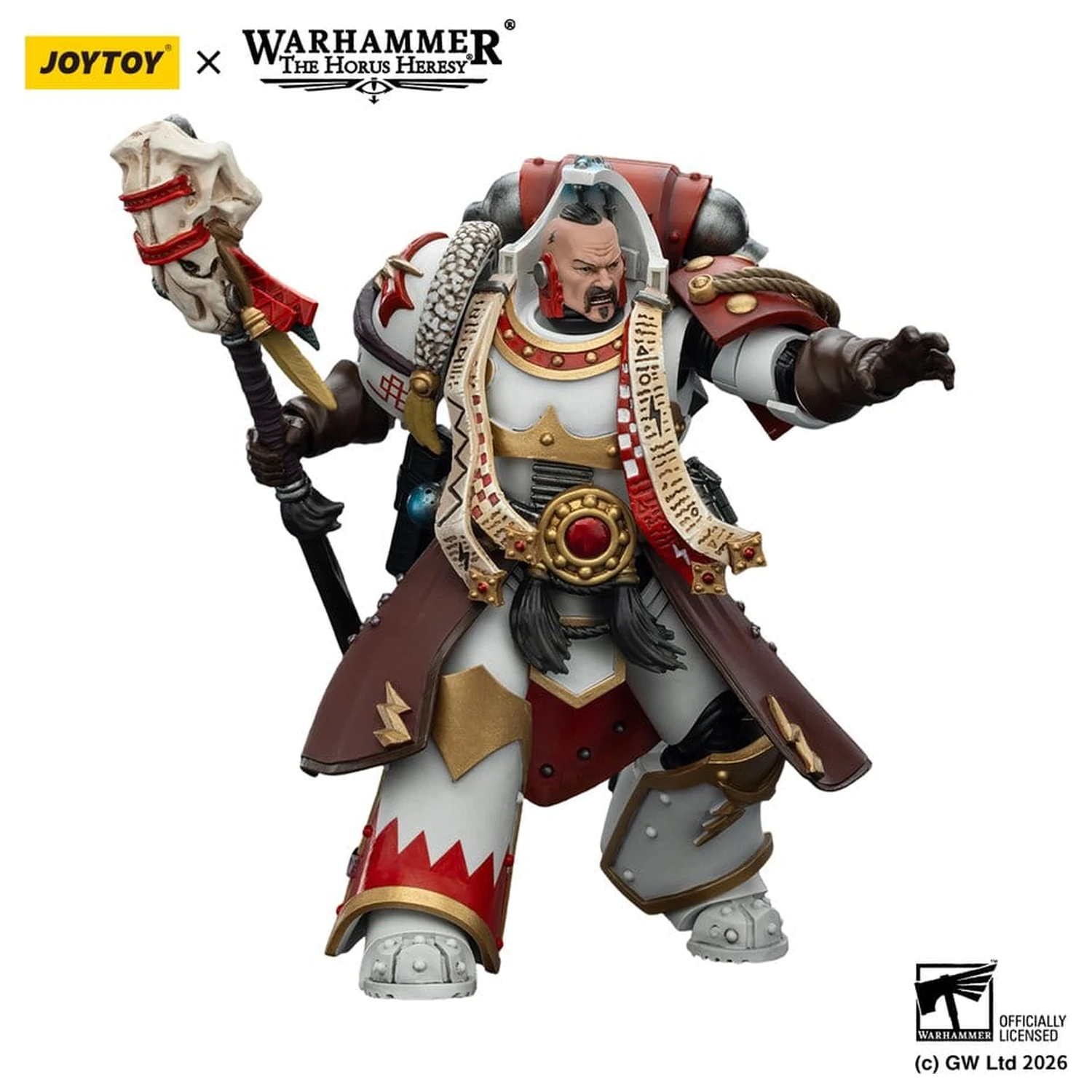 Warhammer 40,000 figurica White Scars Stormseer Consul s Force Staffom i Bolt Pistolom 12 cm fotografija proizvoda