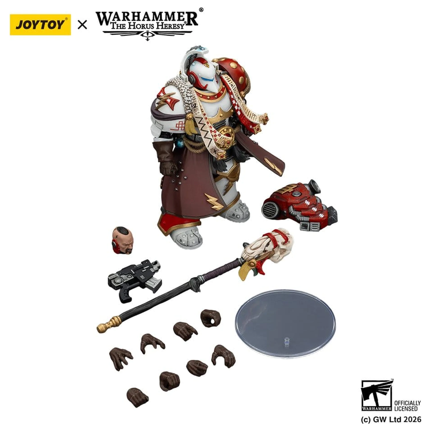Warhammer 40,000 figurica White Scars Stormseer Consul s Force Staffom i Bolt Pistolom 12 cm fotografija proizvoda