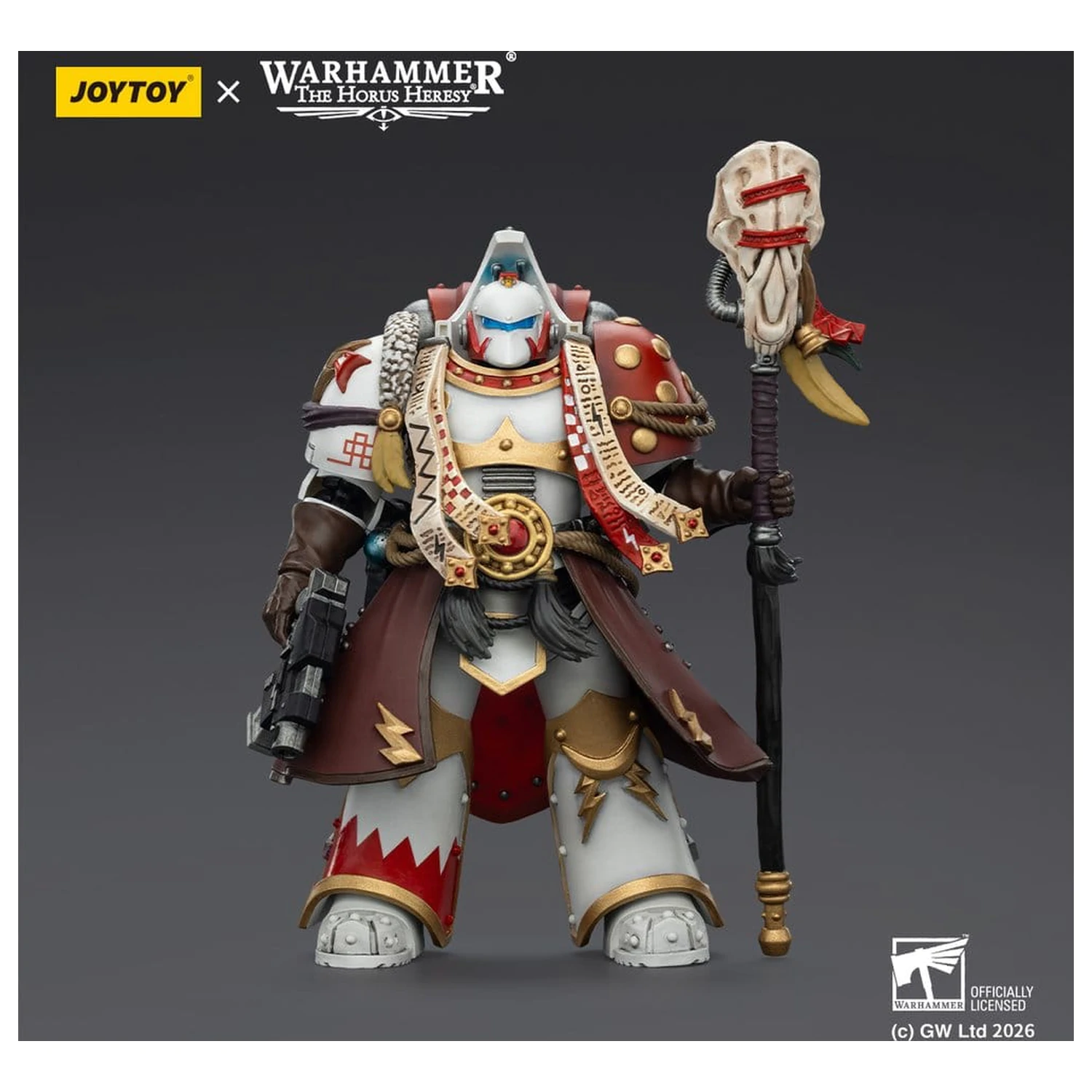 Warhammer 40,000 figurica White Scars Stormseer Consul s Force Staffom i Bolt Pistolom 12 cm fotografija proizvoda