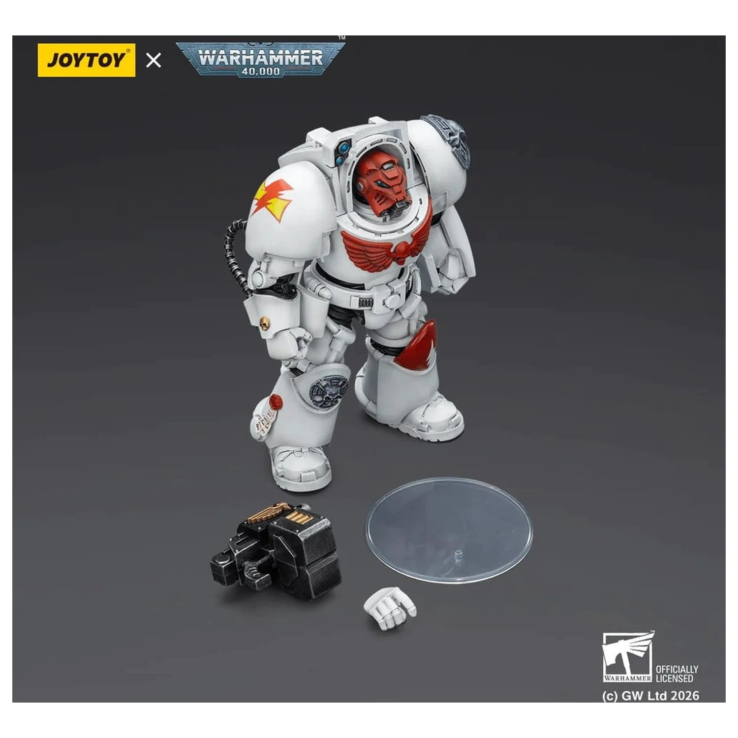 Warhammer 40,000 figurica White Scars Terminator 2 s energetskom šakom i olujnim bolterom 14 cm fotografija proizvoda