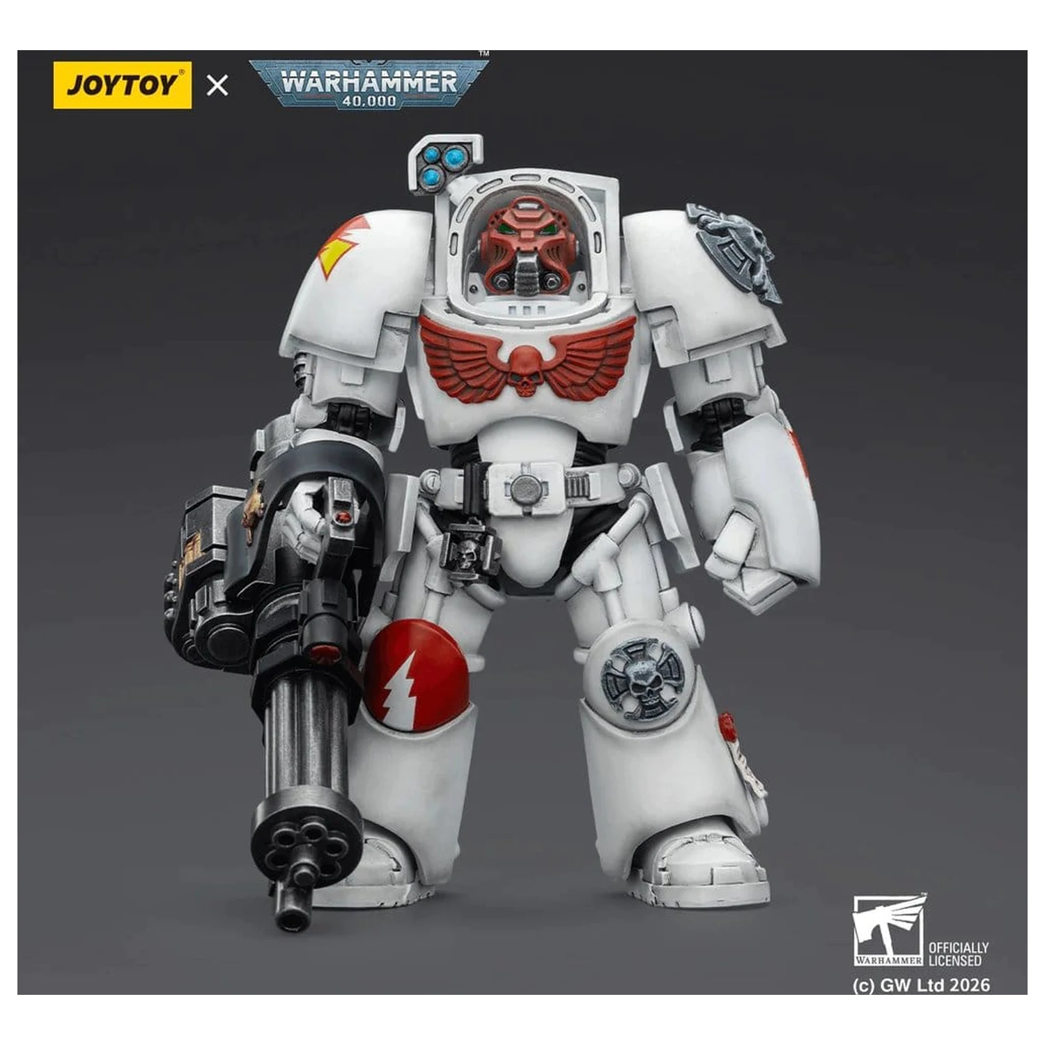 Warhammer 40,000 Akcijska figura White Scars Terminator 3 s Power Fist i Assault Cannon 14 cm fotografija proizvoda