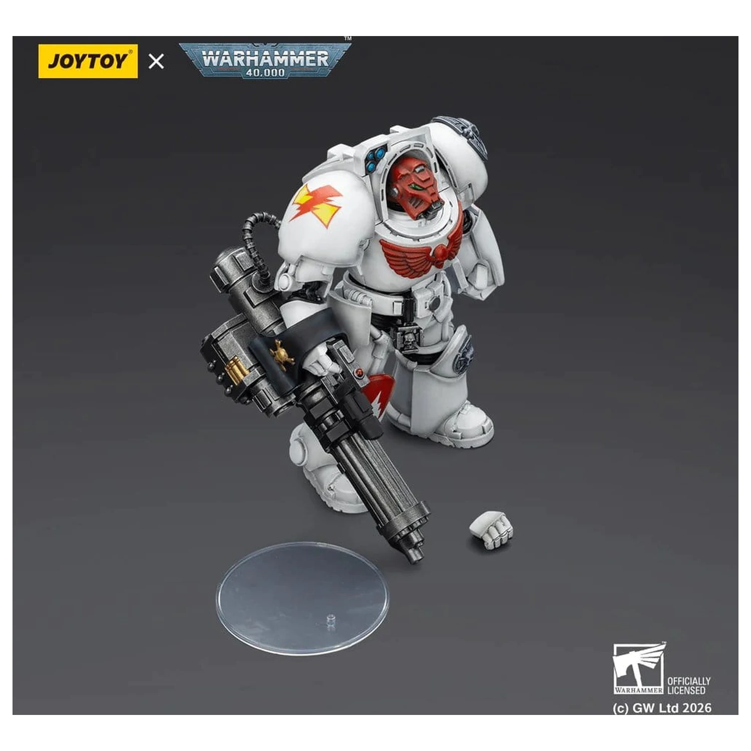 Warhammer 40,000 Akcijska figura White Scars Terminator 3 s Power Fist i Assault Cannon 14 cm fotografija proizvoda