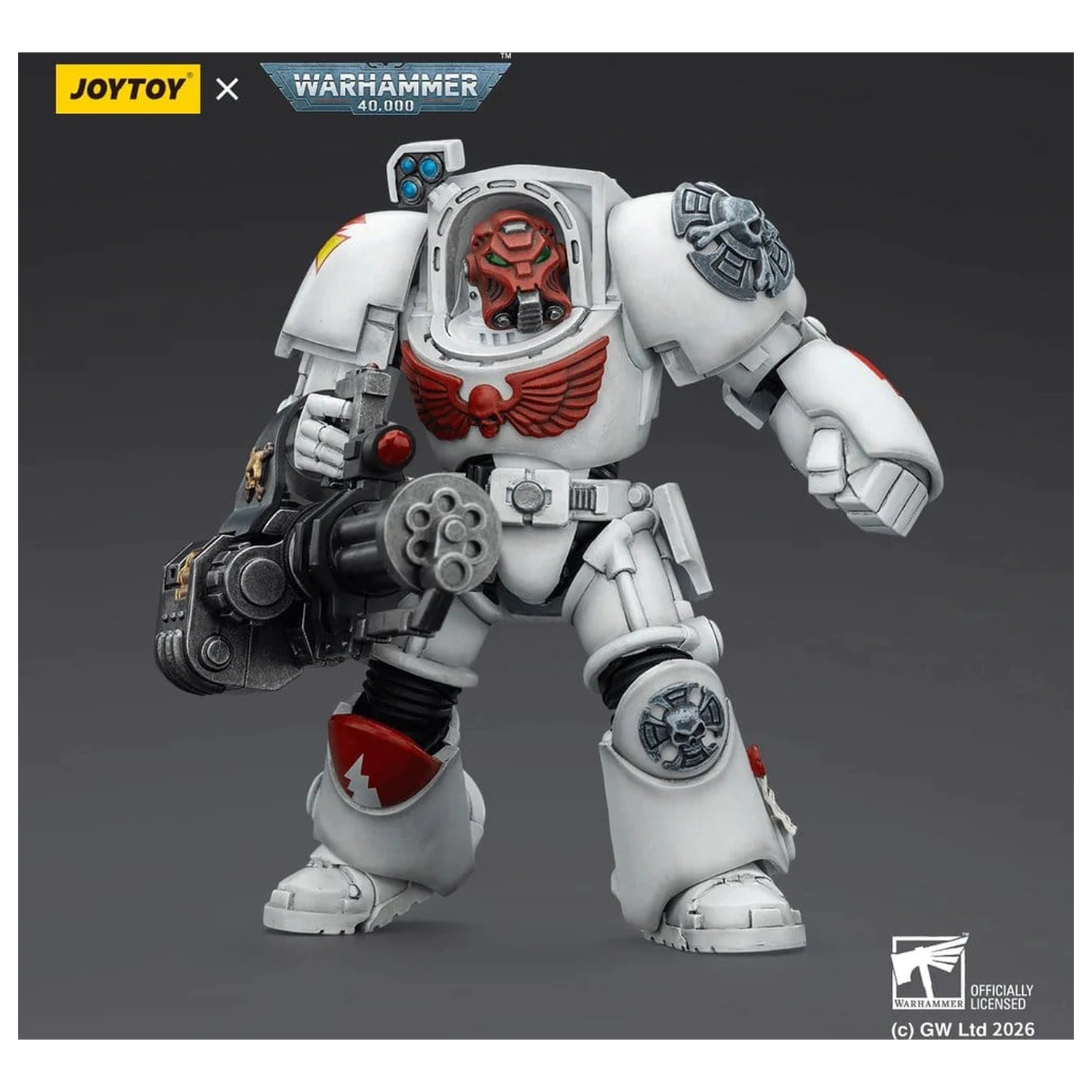 Warhammer 40,000 Akcijska figura White Scars Terminator 3 s Power Fist i Assault Cannon 14 cm fotografija proizvoda