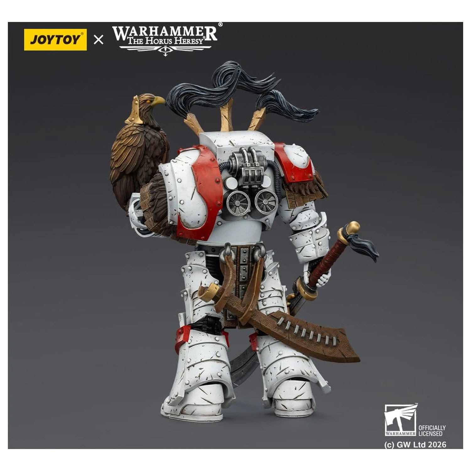 Warhammer 40,000 Akcijska figura White Scars Legion Praetor u Cataphractii Terminator Oklopu s Cyber Hawkom, Chogorian mačem i combi-melta oružjem 14 cm fotografija proizvoda