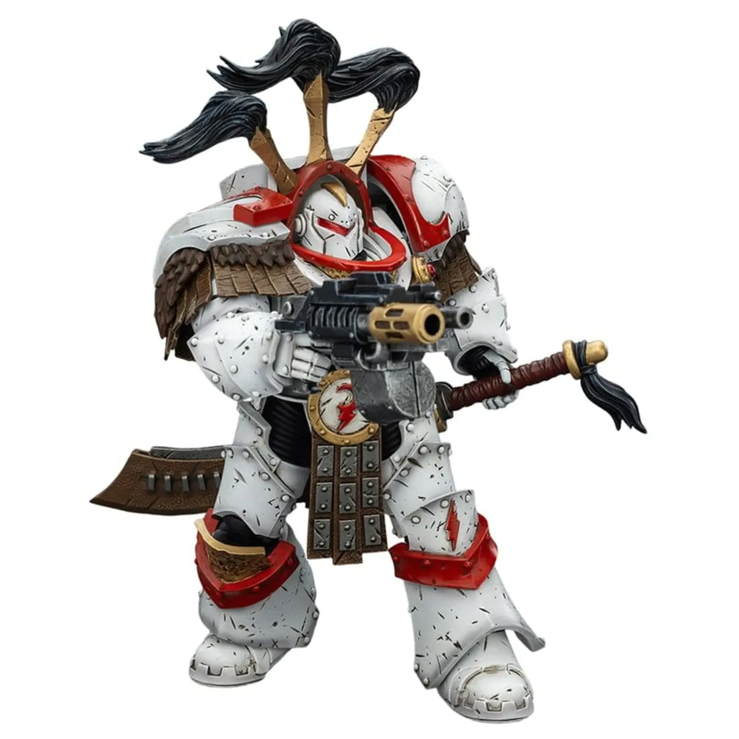 Warhammer 40,000 Akcijska figura White Scars Legion Praetor u Cataphractii Terminator Oklopu s Cyber Hawkom, Chogorian mačem i combi-melta oružjem 14 cm fotografija proizvoda