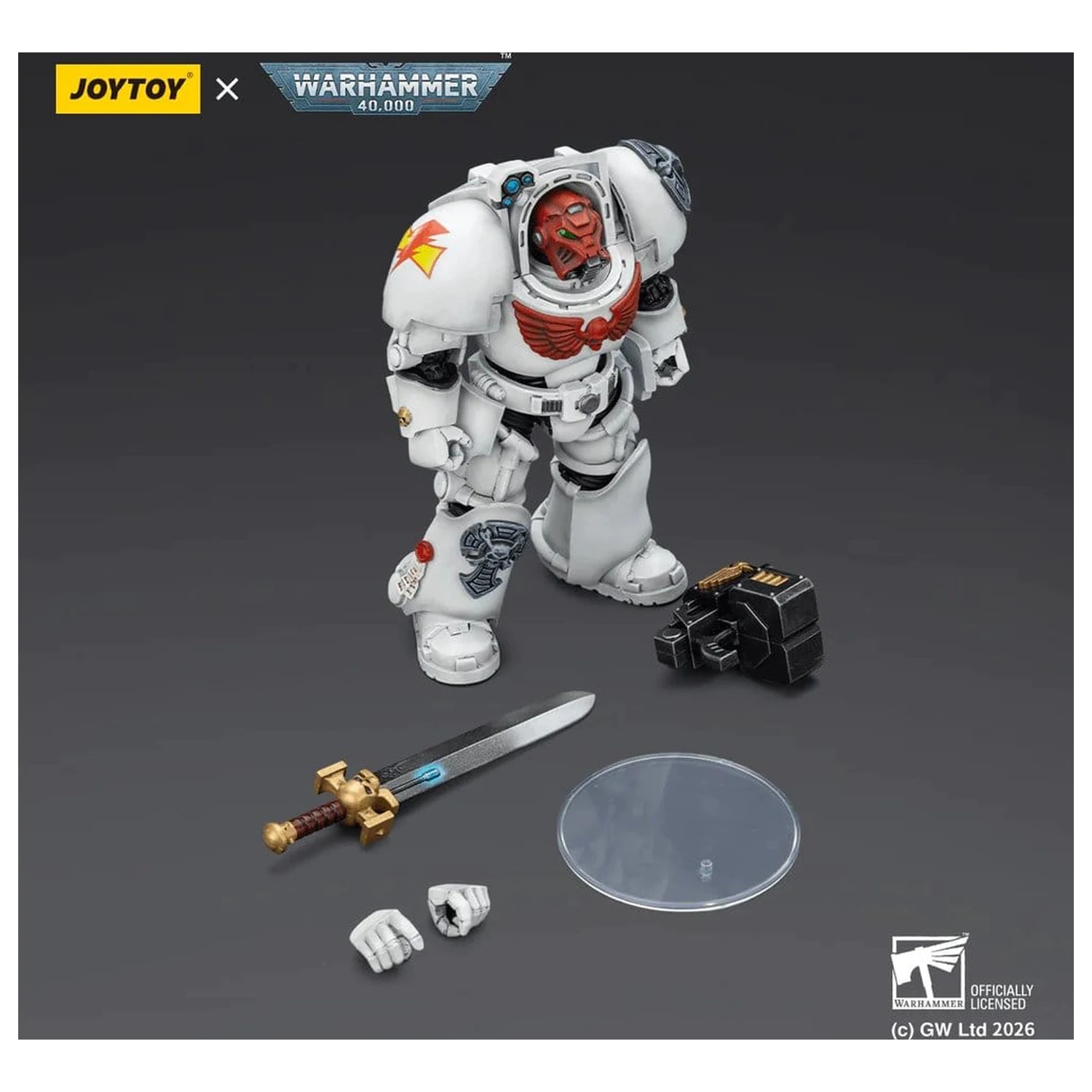 Warhammer 40,000 figurica White Scars Terminator 1 s energetskim mačem i Storm Bolterom 14 cm fotografija proizvoda