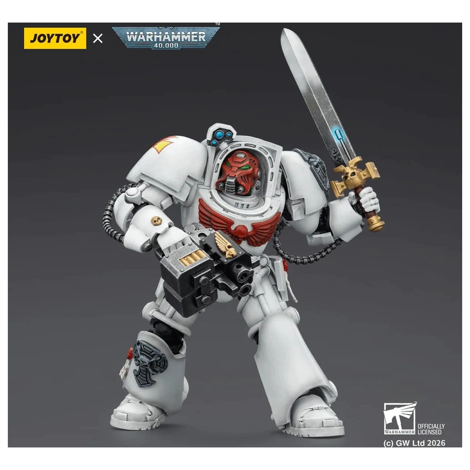 Warhammer 40,000 figurica White Scars Terminator 1 s energetskim mačem i Storm Bolterom 14 cm fotografija proizvoda