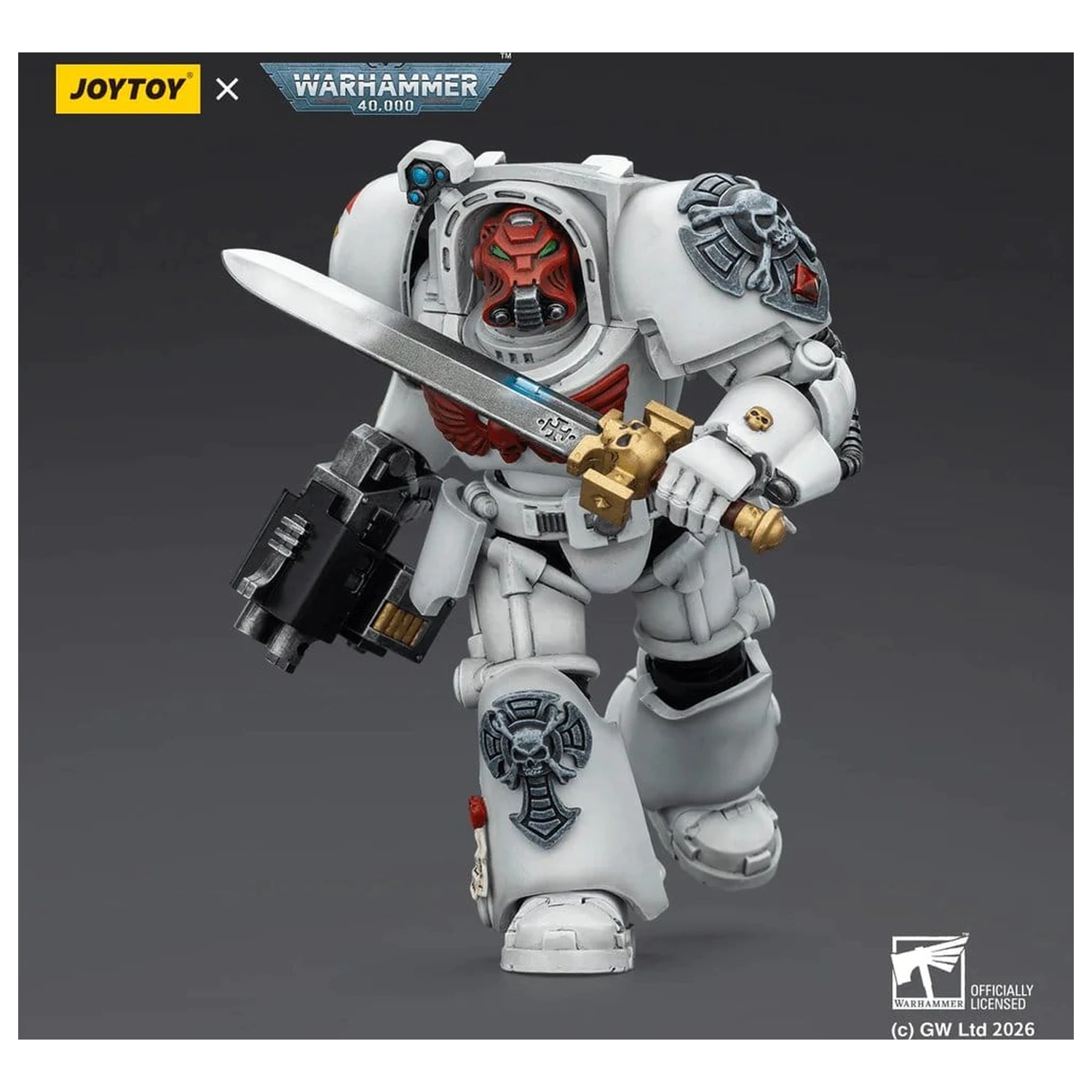 Warhammer 40,000 figurica White Scars Terminator 1 s energetskim mačem i Storm Bolterom 14 cm fotografija proizvoda
