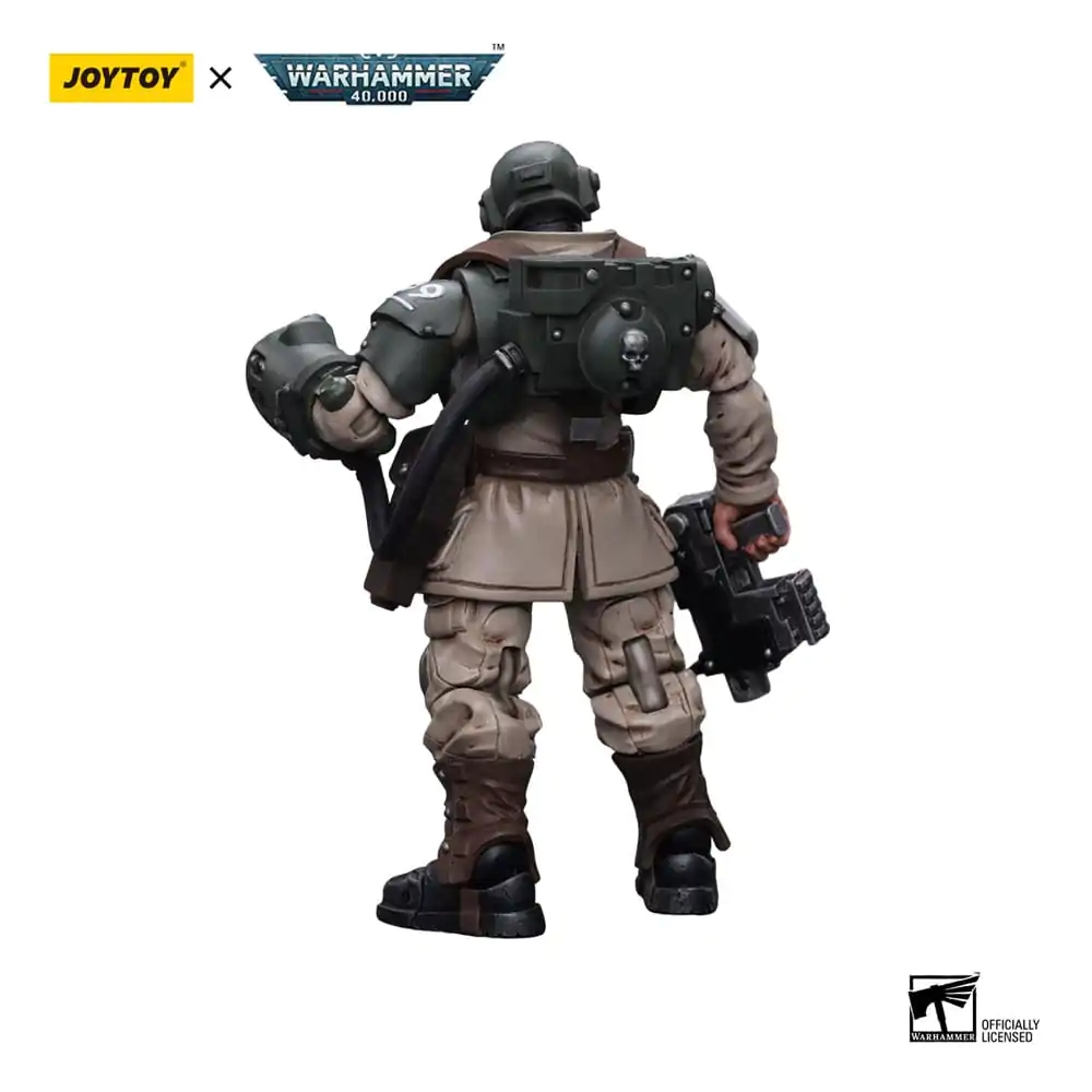 Warhammer 40k Action Figure 1/18 Astra Militarum Cadian Command Squad Veteran Narednik s Power Fist 12 cm fotografija proizvoda