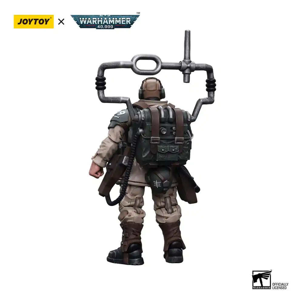 Warhammer 40k akcijska figura 1/18 Astra Militarum Cadian Command Squad Veteran s Master Vox 12 cm fotografija proizvoda
