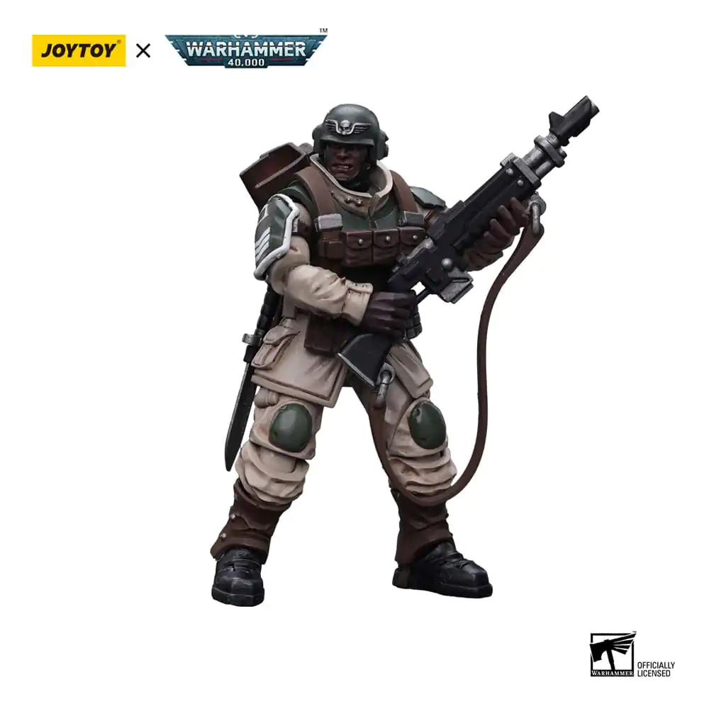 Warhammer 40k akcijska figura 1/18 Astra Militarum Cadian Command Squad Veteran s Regimental Standard 12 cm fotografija proizvoda