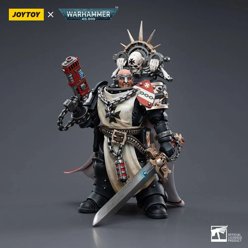 Warhammer 40k akcijska figura 1/18 Black Templars Marshal Baldeckrath 12 cm fotografija proizvoda