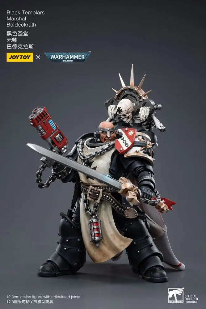 Warhammer 40k akcijska figura 1/18 Black Templars Marshal Baldeckrath 12 cm fotografija proizvoda