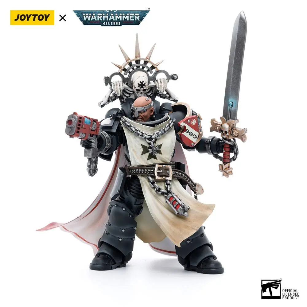 Warhammer 40k akcijska figura 1/18 Black Templars Marshal Baldeckrath 12 cm fotografija proizvoda