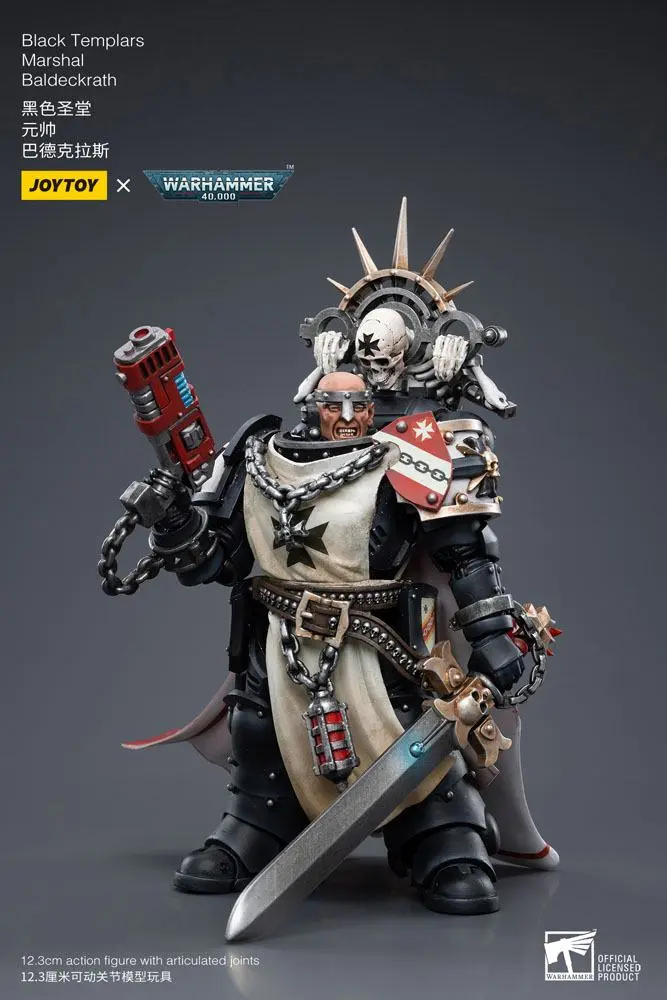 Warhammer 40k akcijska figura 1/18 Black Templars Marshal Baldeckrath 12 cm fotografija proizvoda