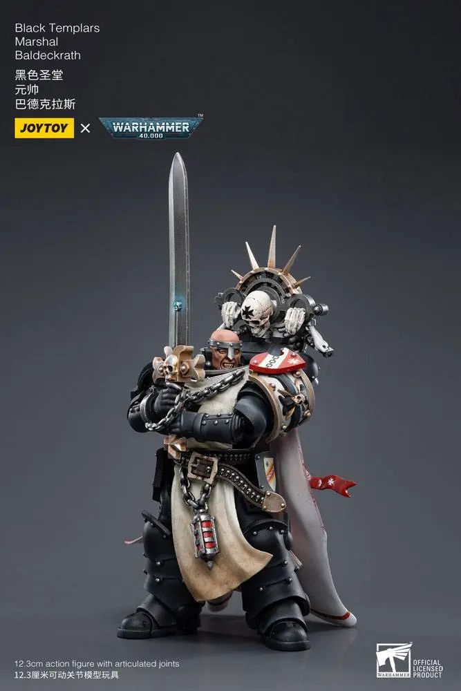 Warhammer 40k akcijska figura 1/18 Black Templars Marshal Baldeckrath 12 cm fotografija proizvoda