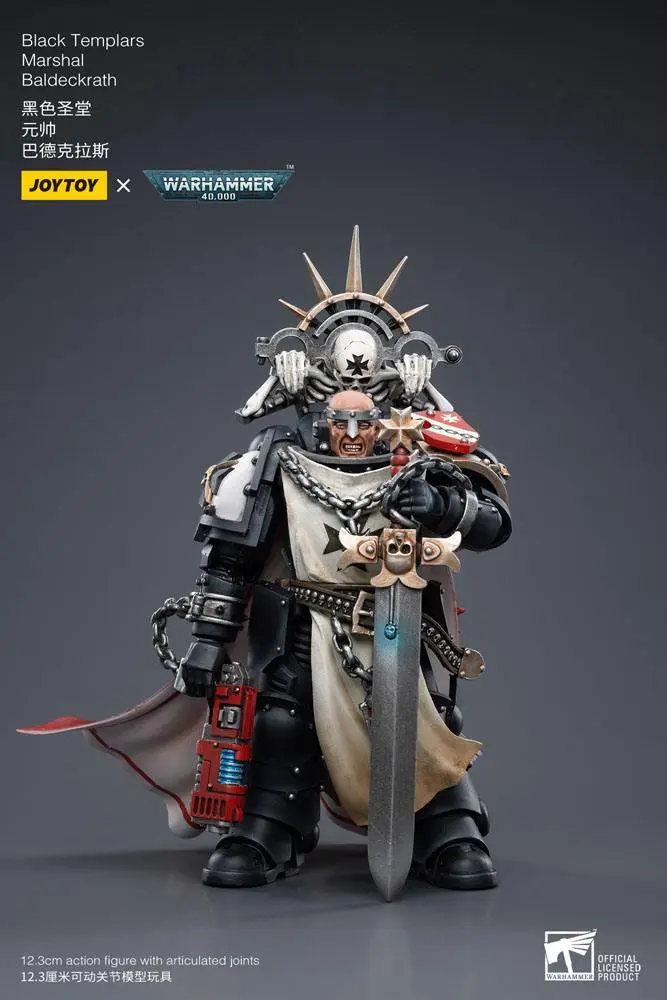 Warhammer 40k akcijska figura 1/18 Black Templars Marshal Baldeckrath 12 cm fotografija proizvoda