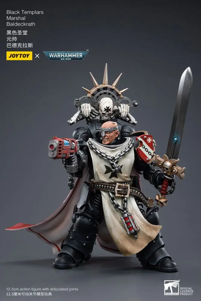 Warhammer 40k akcijska figura 1/18 Black Templars Marshal Baldeckrath 12 cm fotografija proizvoda