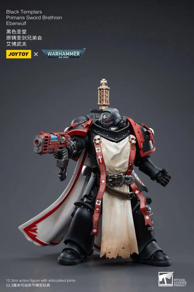 Warhammer 40k akcijska figura 1/18 Black Templars Primaris Sword Brethren Eberwulf 12 cm fotografija proizvoda