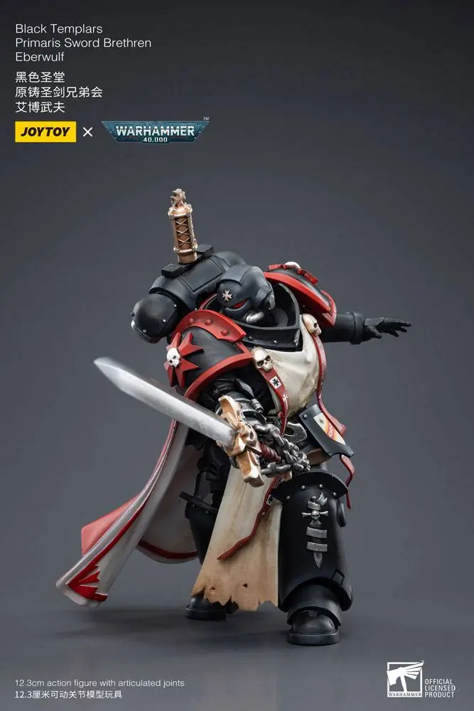 Warhammer 40k akcijska figura 1/18 Black Templars Primaris Sword Brethren Eberwulf 12 cm fotografija proizvoda