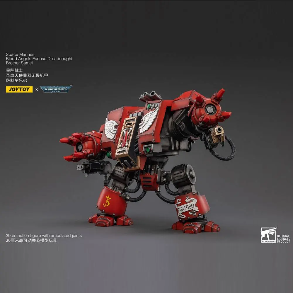 Warhammer 40k akcijska figura 1/18 Blood Angels Furioso Dreadnought Brother Samel 20 cm fotografija proizvoda