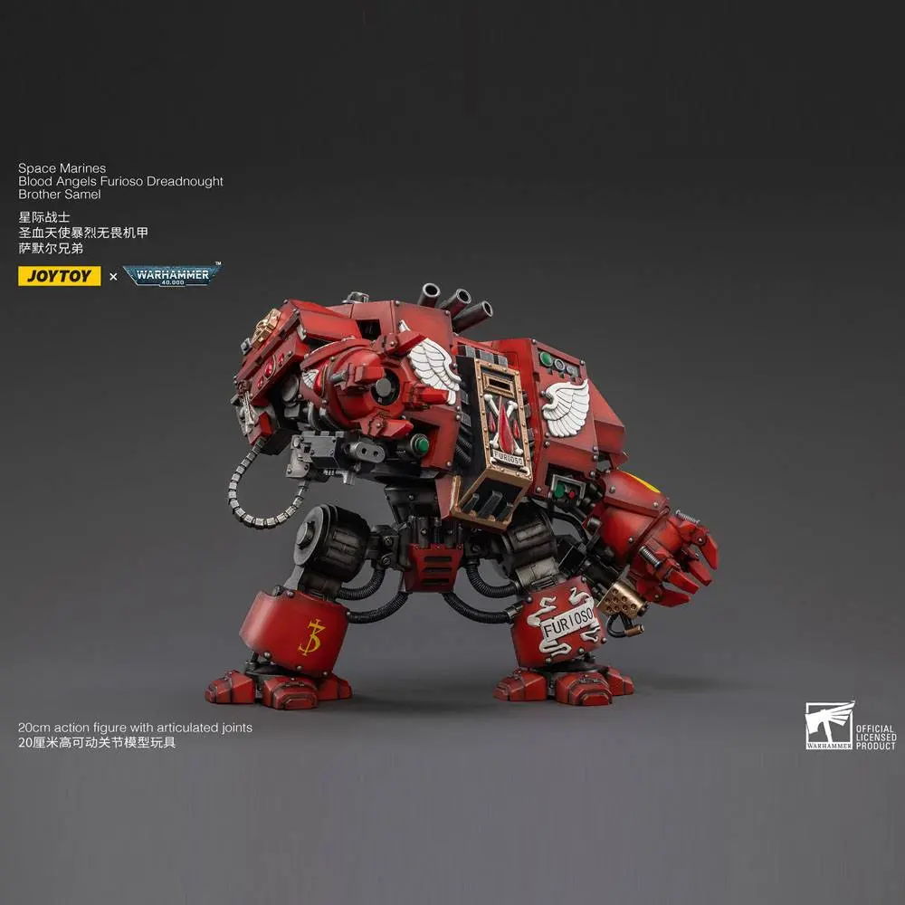 Warhammer 40k akcijska figura 1/18 Blood Angels Furioso Dreadnought Brother Samel 20 cm fotografija proizvoda