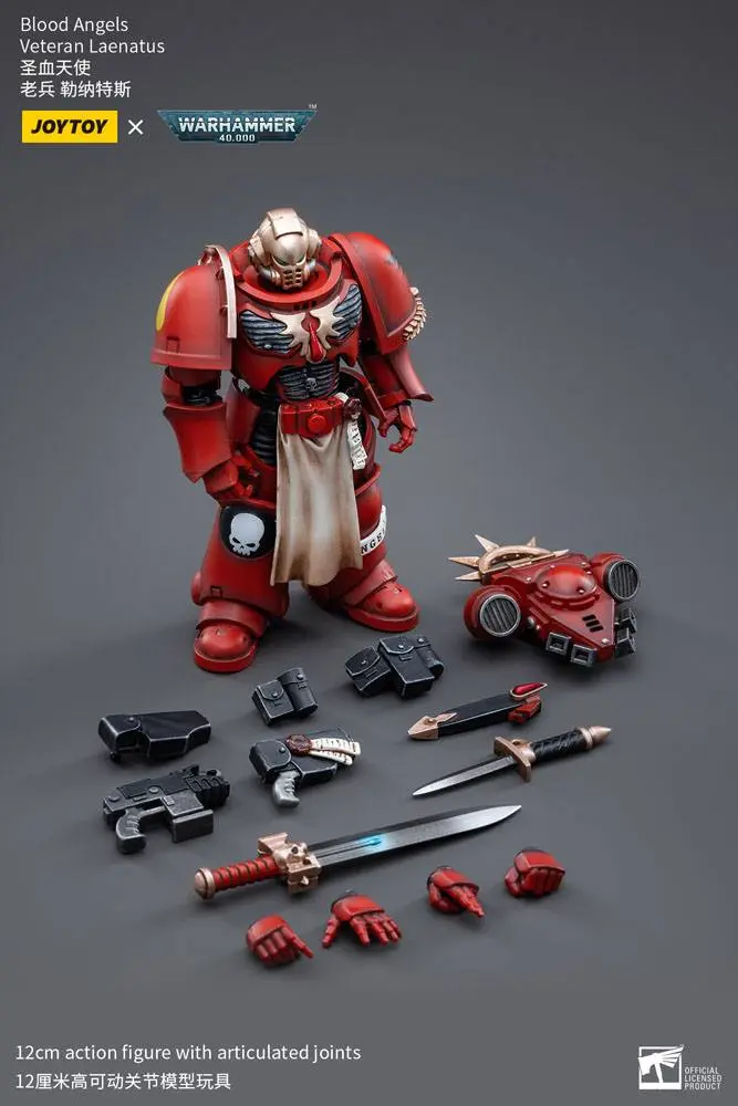 Warhammer 40k akcijska figura 1/18 Blood Angels Veteran Laenatus 12 cm fotografija proizvoda