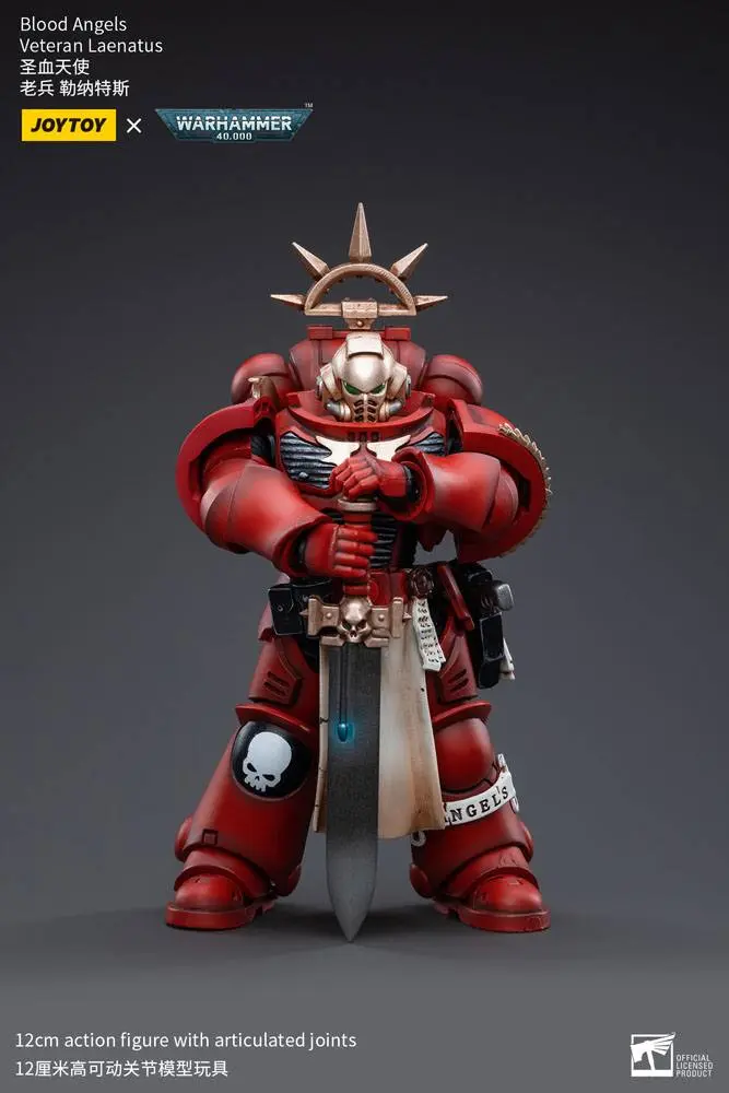 Warhammer 40k akcijska figura 1/18 Blood Angels Veteran Laenatus 12 cm fotografija proizvoda