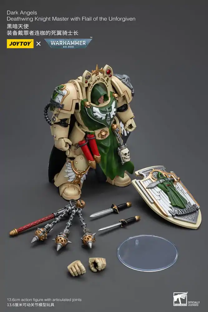 Warhammer 40k Akcijska Figura 1/18 Dark Angels Deathwing Knight Master s Flail of the Unforgiven 12 cm fotografija proizvoda