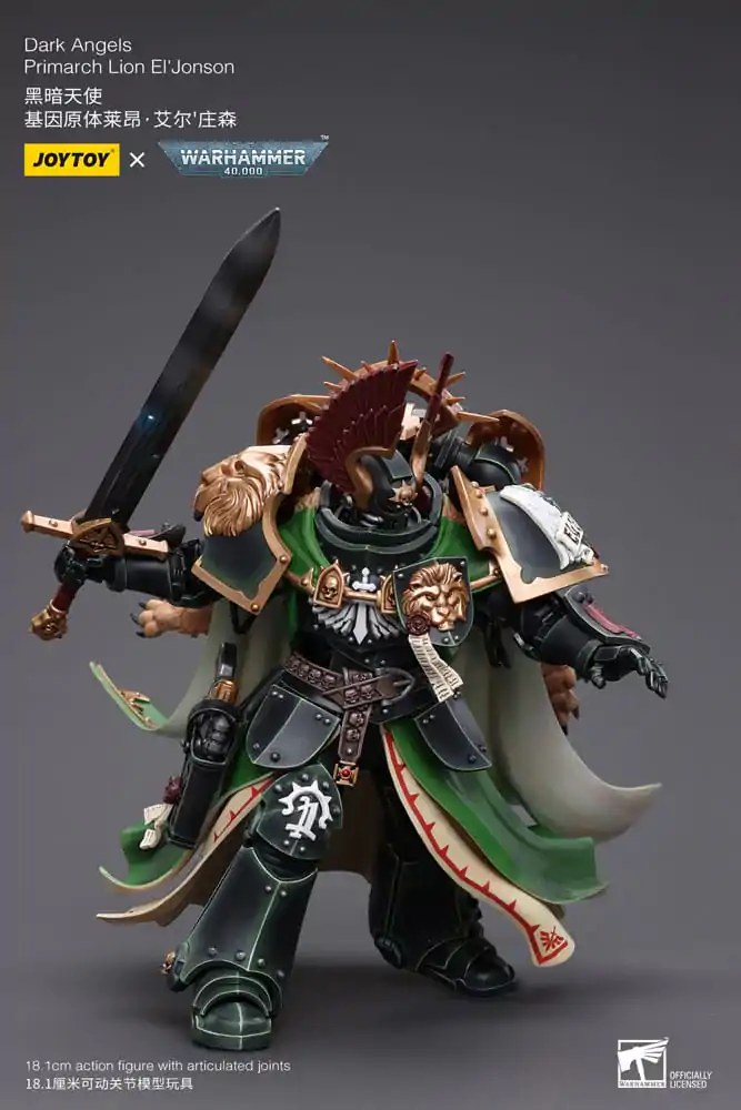 Warhammer 40k akcijska figura 1/18 Dark Angels Primarch Lion El' Jonson 18 cm fotografija proizvoda