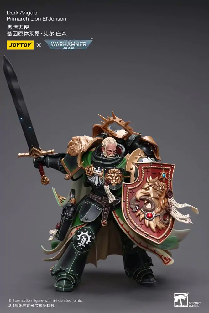 Warhammer 40k akcijska figura 1/18 Dark Angels Primarch Lion El' Jonson 18 cm fotografija proizvoda