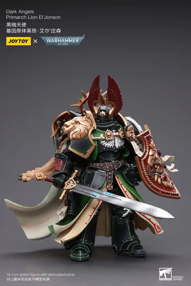 Warhammer 40k akcijska figura 1/18 Dark Angels Primarch Lion El' Jonson 18 cm fotografija proizvoda