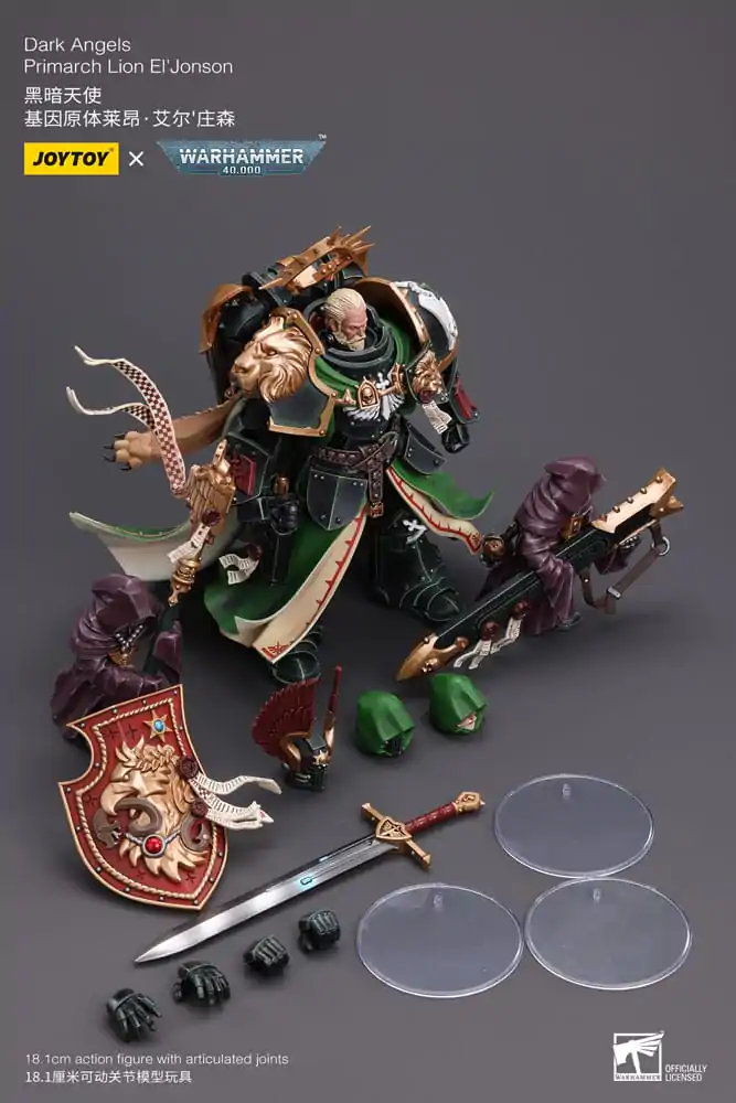 Warhammer 40k akcijska figura 1/18 Dark Angels Primarch Lion El' Jonson 18 cm fotografija proizvoda