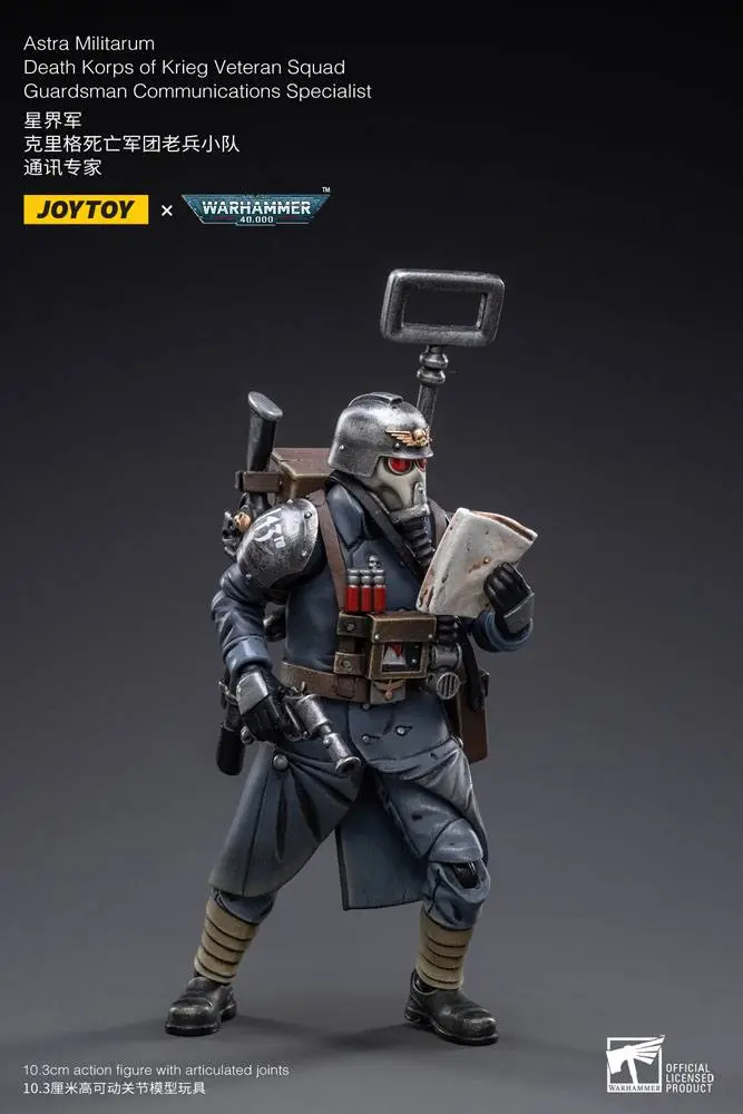 Warhammer 40k akcijska figura 1/18 Death Korps of Krieg Veteran Squad Guardsman Communications Specialist 10 cm fotografija proizvoda
