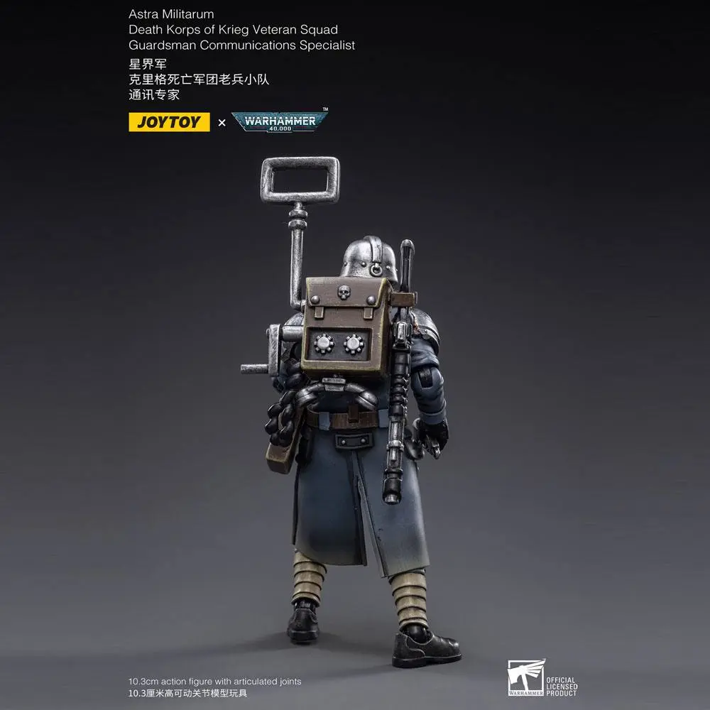 Warhammer 40k akcijska figura 1/18 Death Korps of Krieg Veteran Squad Guardsman Communications Specialist 10 cm fotografija proizvoda