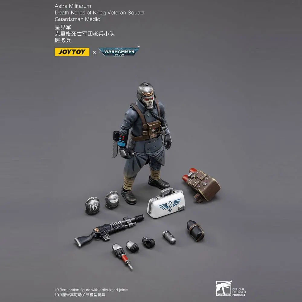 Warhammer 40k akcijska figura 1/18 Death Korps of Krieg Veteran Squad Guardsman Medic 10 cm fotografija proizvoda
