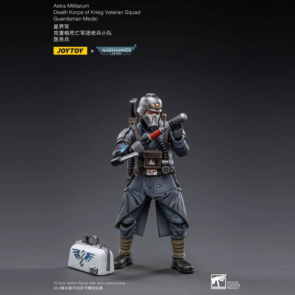 Warhammer 40k akcijska figura 1/18 Death Korps of Krieg Veteran Squad Guardsman Medic 10 cm fotografija proizvoda