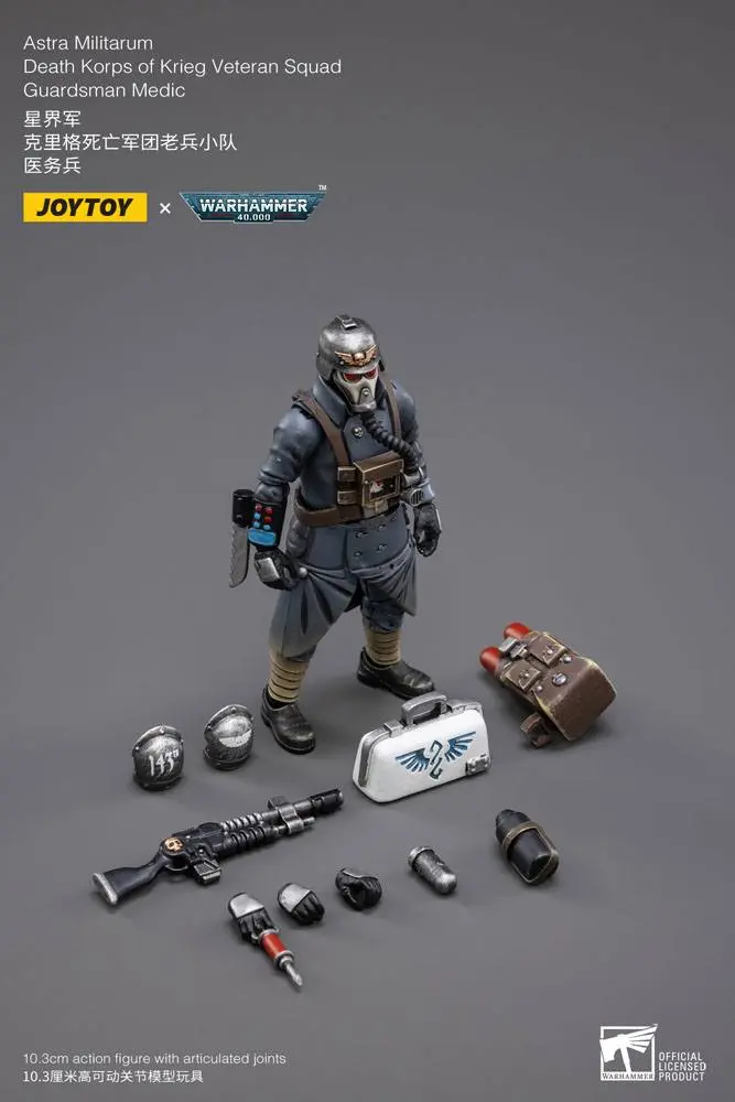 Warhammer 40k akcijska figura 1/18 Death Korps of Krieg Veteran Squad Guardsman Medic 10 cm fotografija proizvoda