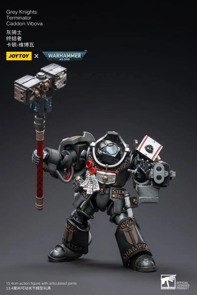 Warhammer 40k akcijska figura 1/18 Grey Knights Terminator Caddon Vibova 13 cm fotografija proizvoda