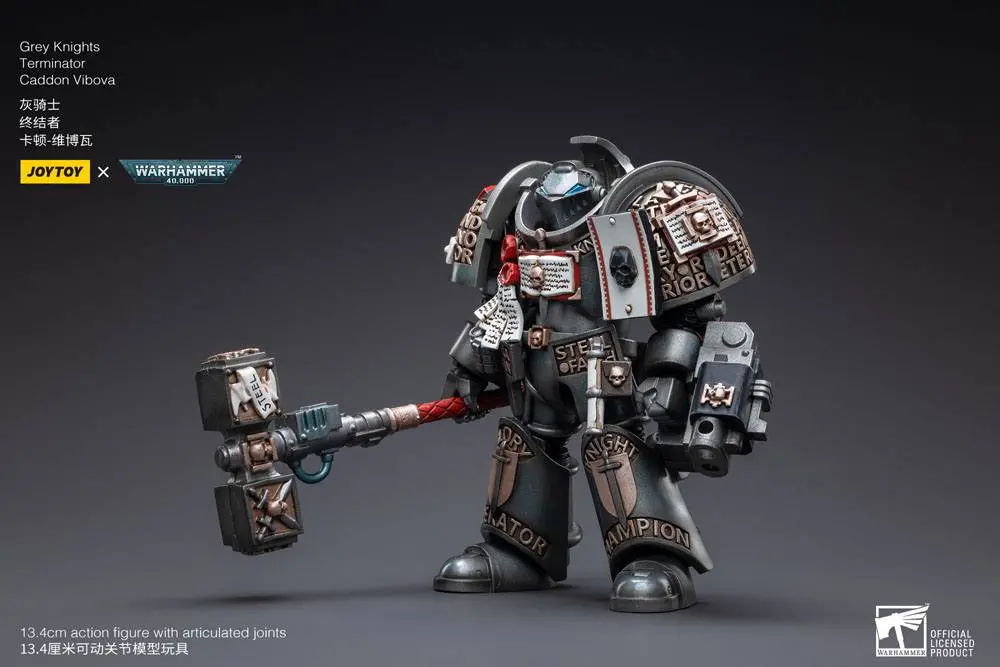 Warhammer 40k akcijska figura 1/18 Grey Knights Terminator Caddon Vibova 13 cm fotografija proizvoda