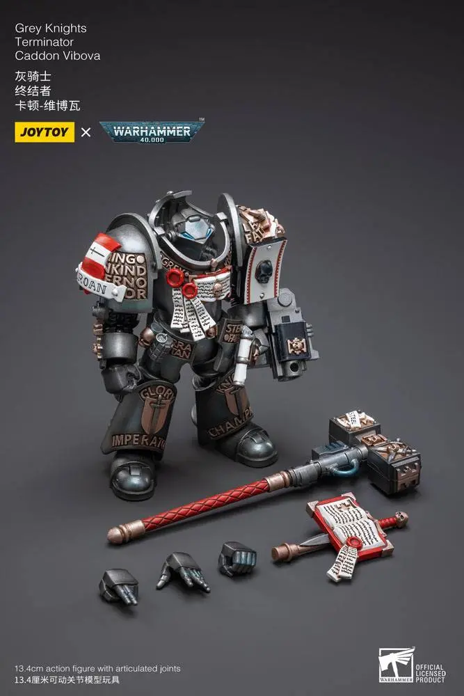 Warhammer 40k akcijska figura 1/18 Grey Knights Terminator Caddon Vibova 13 cm fotografija proizvoda