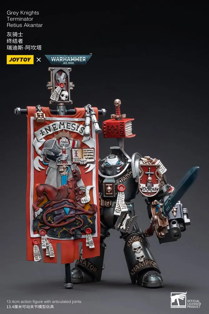 Warhammer 40k akcijska figura 1/18 Grey Knights Terminator Retius Akantar 13 cm fotografija proizvoda