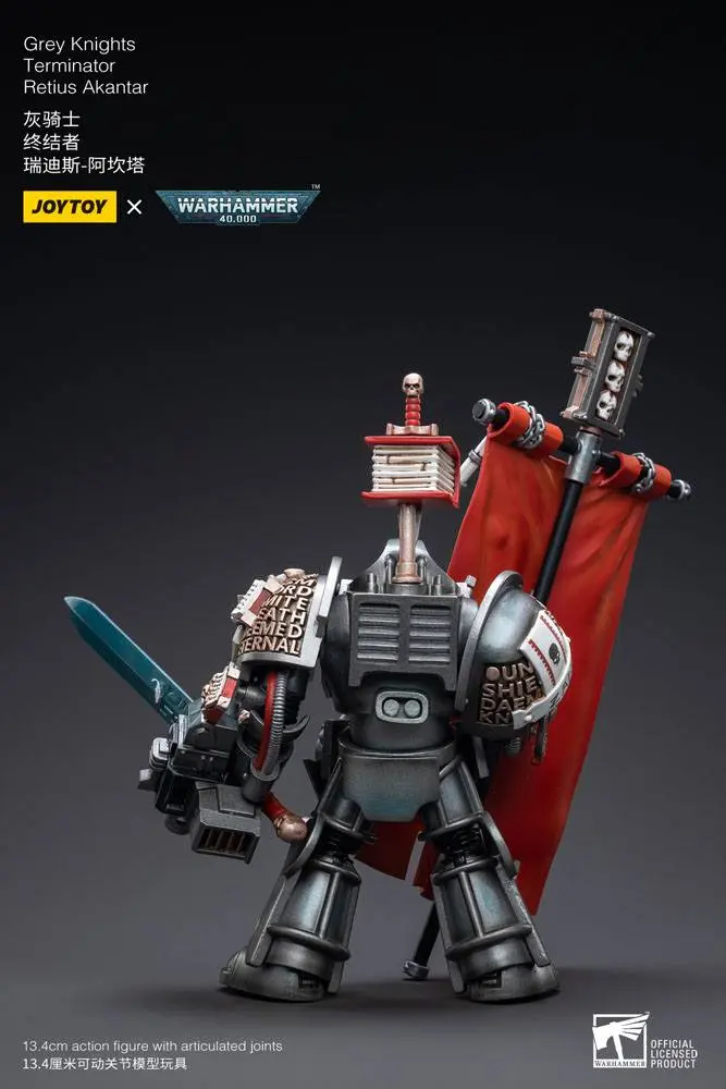 Warhammer 40k akcijska figura 1/18 Grey Knights Terminator Retius Akantar 13 cm fotografija proizvoda